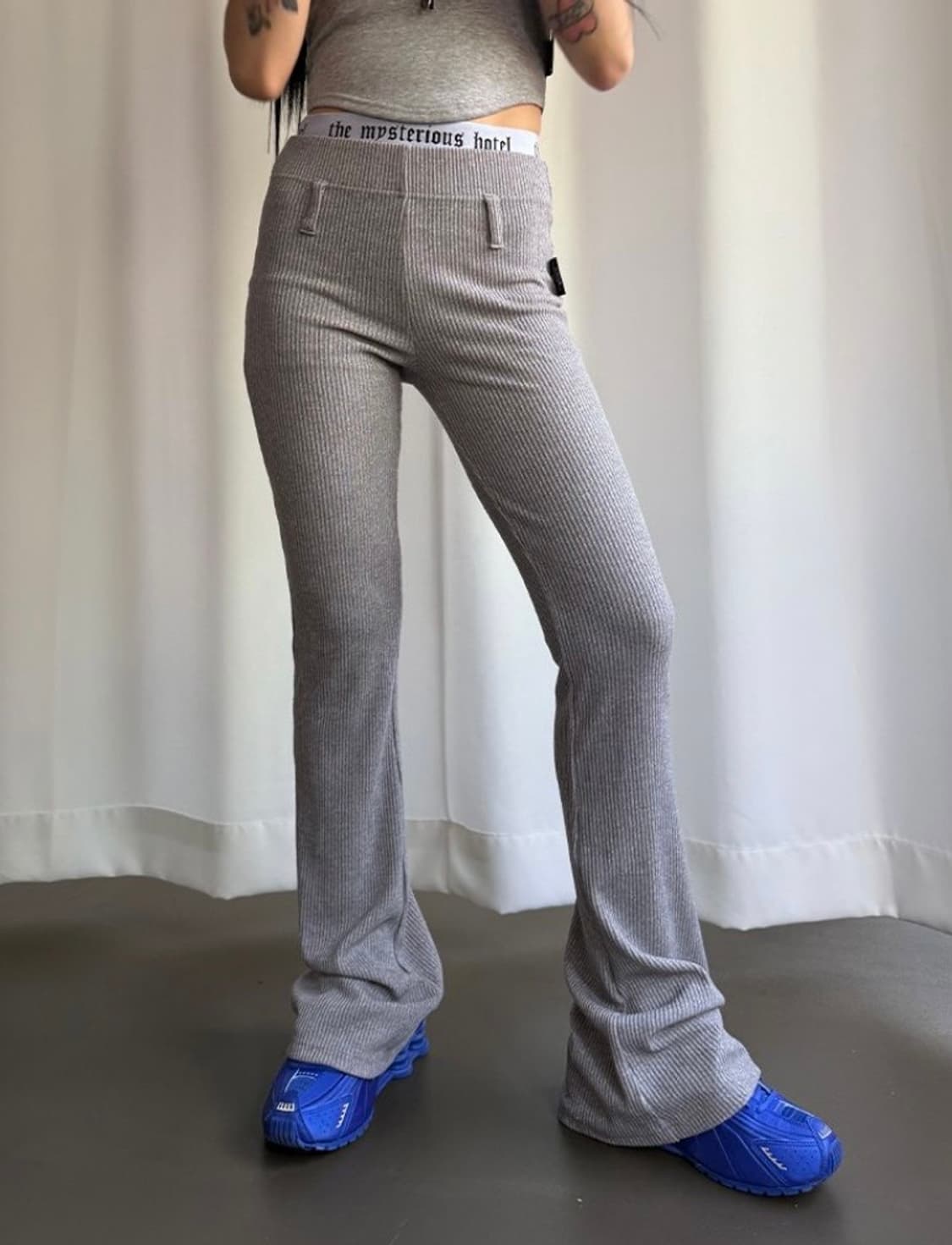 더미스테리어스호텔 벨티드 부츠컷 팬츠 상품이미지3