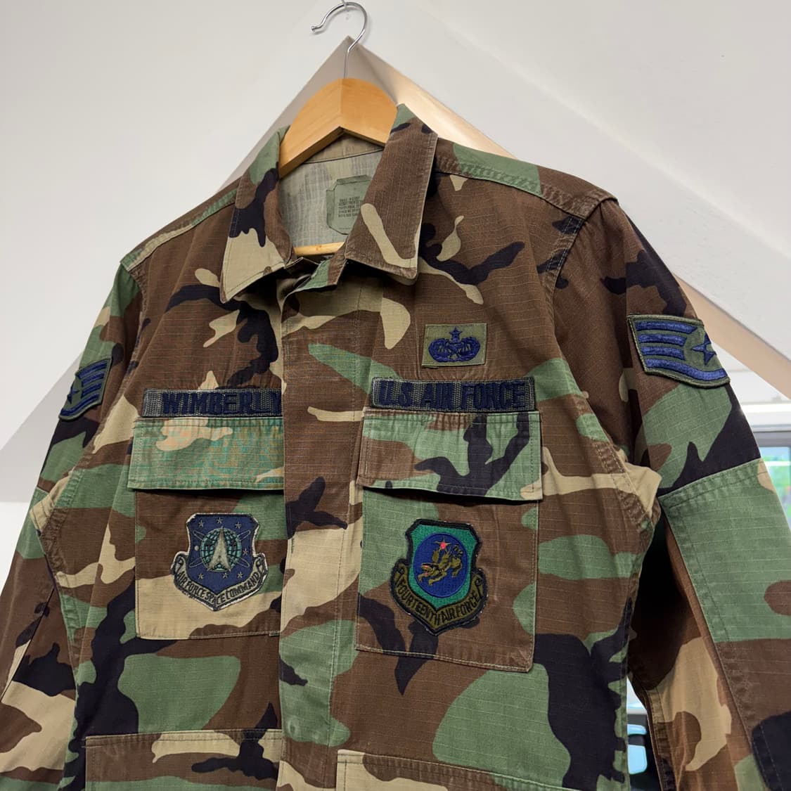 US Army 미군 우드랜드 카모 셔츠 자켓 (S)  상품이미지3