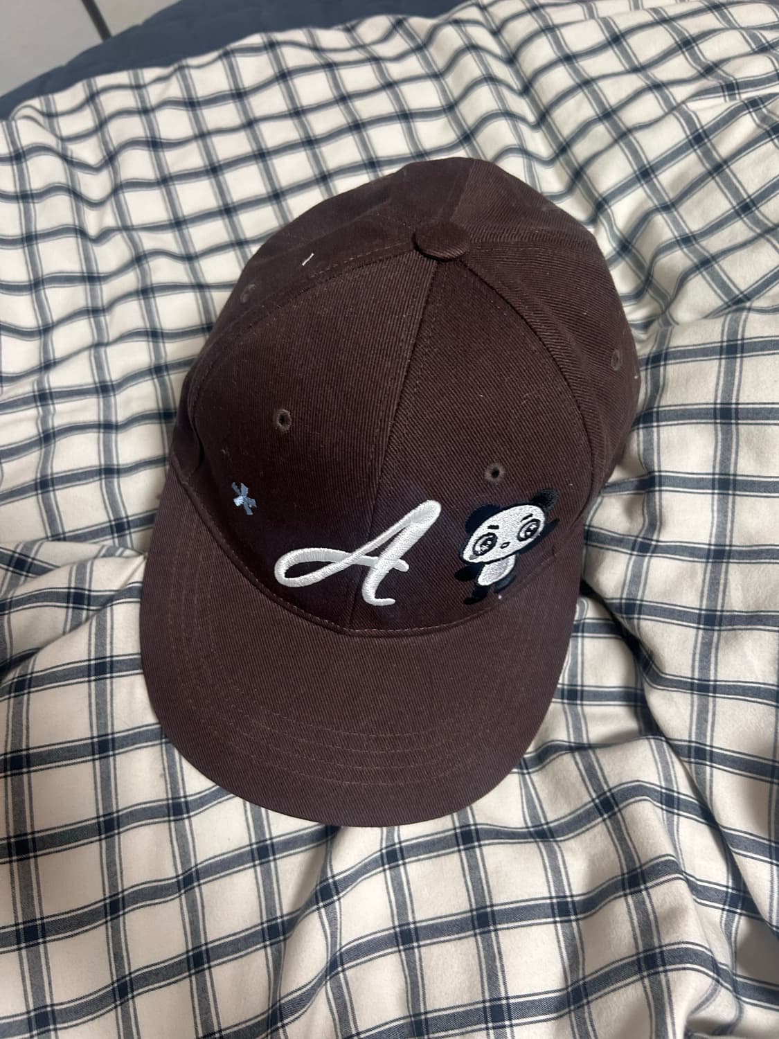 더뮤지엄비지터 판다 스냅백 모자 브라운 상품이미지2