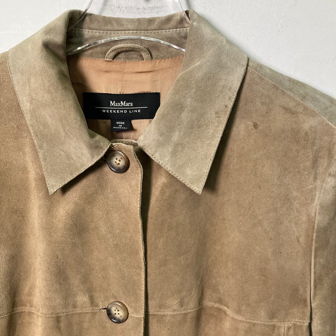 막스마라 베이지 스웨이드 자켓 40 상품이미지4