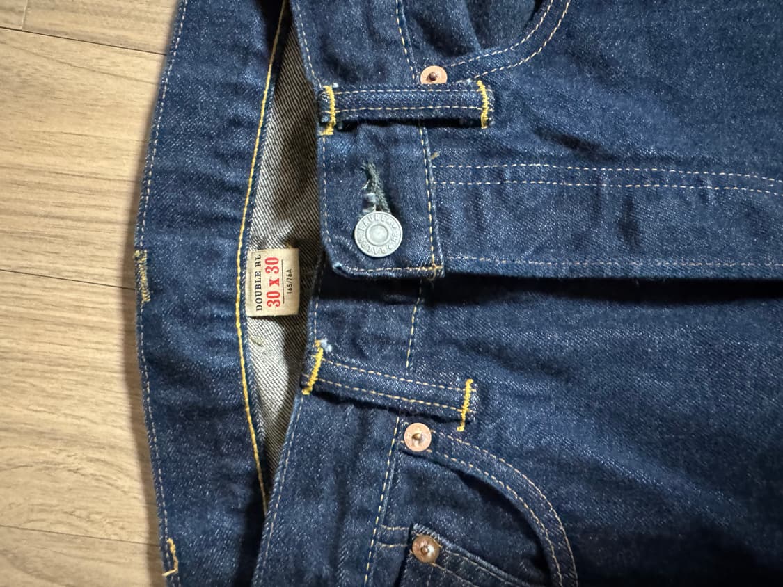 더블알엘(RRL) 스틸 워터 워시 셀비지 데님 진 30/30 상품이미지2