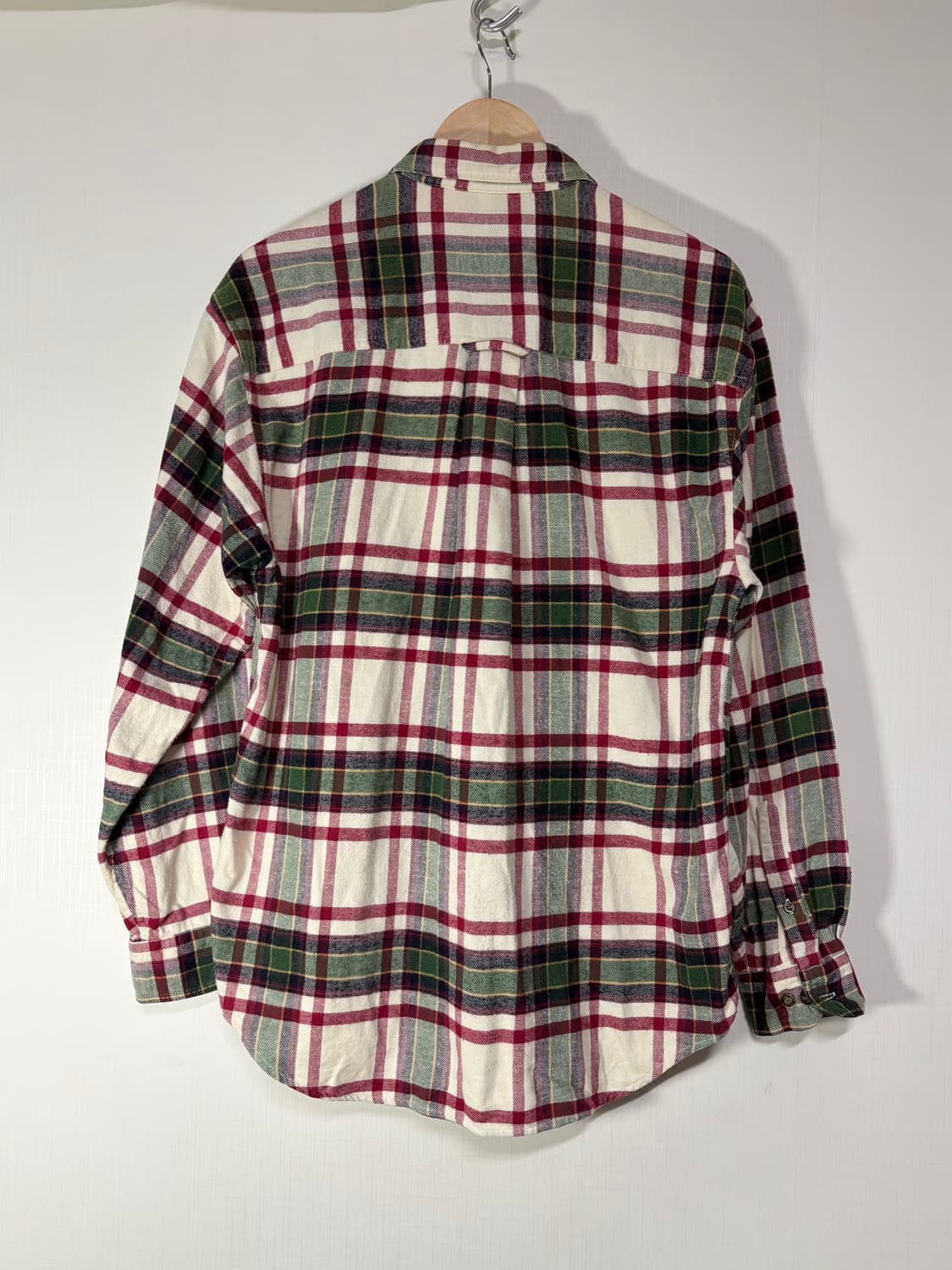 90s 에디바우어 빈티지 플란넬 체크 셔츠 상품이미지4