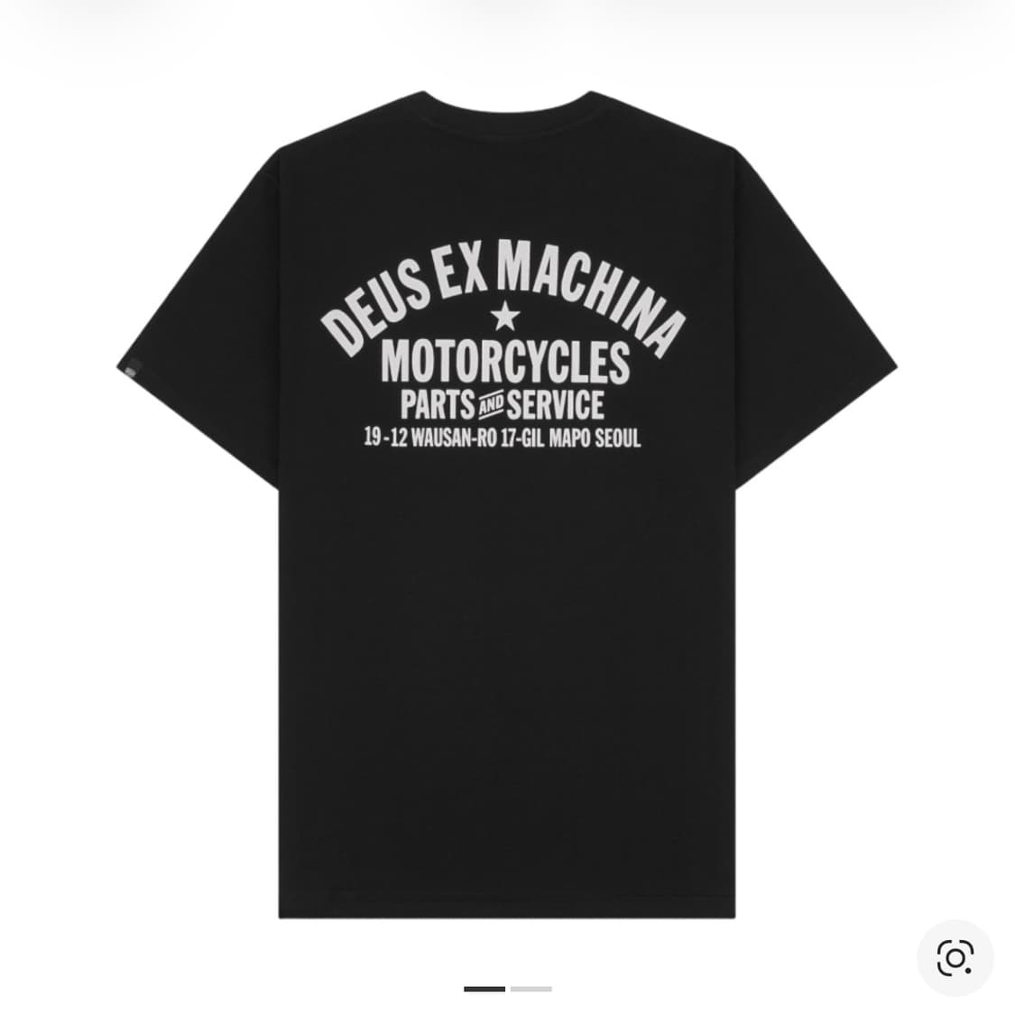데우스 엑스 마키나 서울 어드레스 티셔츠 블랙 상품이미지1