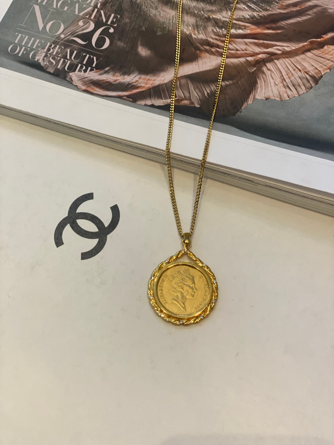 영국 동전 팬던트 목걸이 상품이미지1