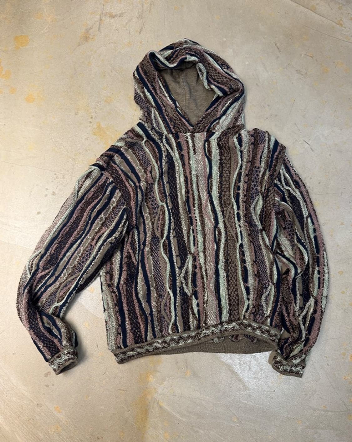 Kapital patchwork knit hoodie 상품이미지2