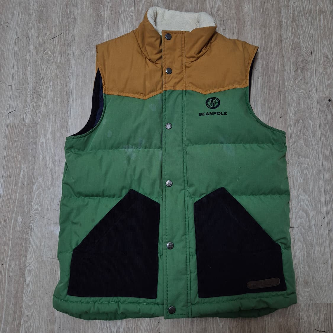 빈폴 아웃도어 배색 덕다운 패딩조끼 M(95) 상품이미지1