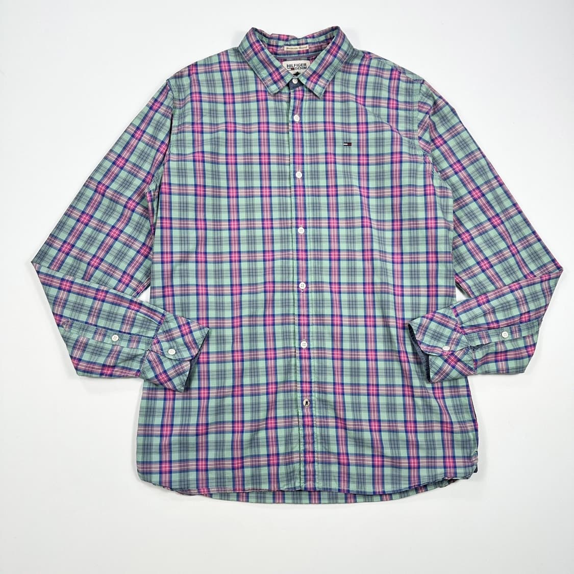 타미힐피거 데님 플래그 체크셔츠 (L) 상품이미지2