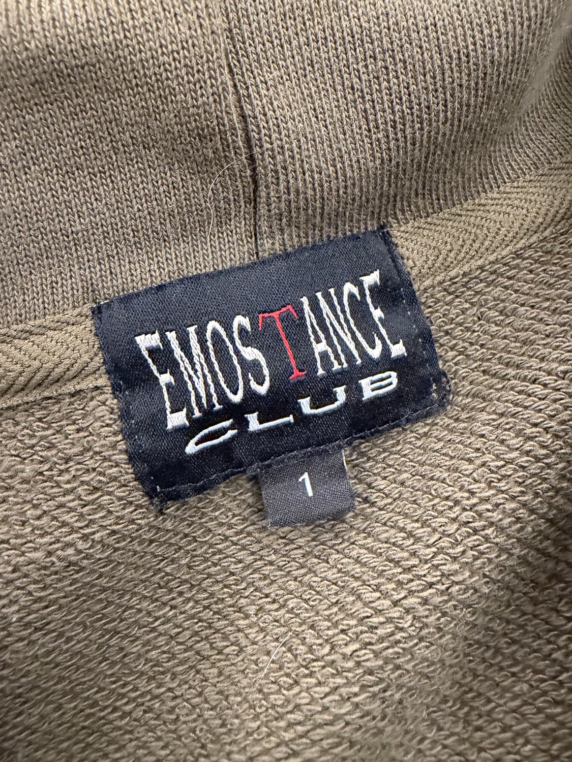 에모스탠스클럽 카키 비엔나 후드집업 1사이즈 상품이미지2