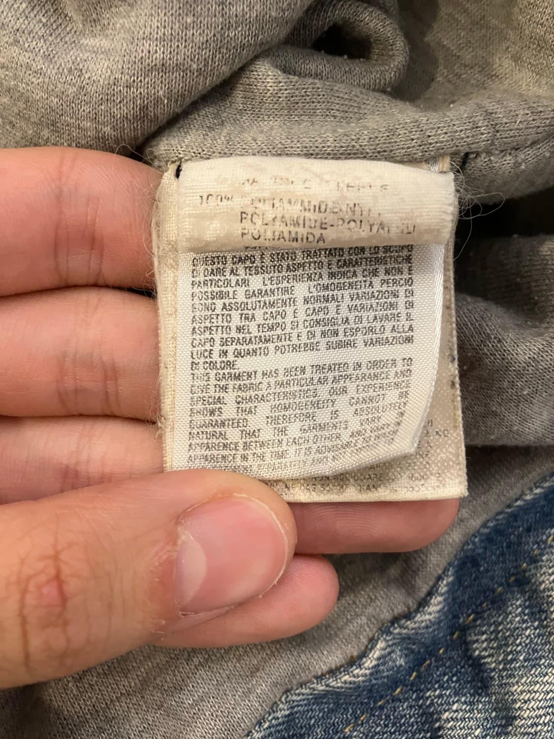 디젤 디스트레스트 바이커 데님자켓 상품이미지9