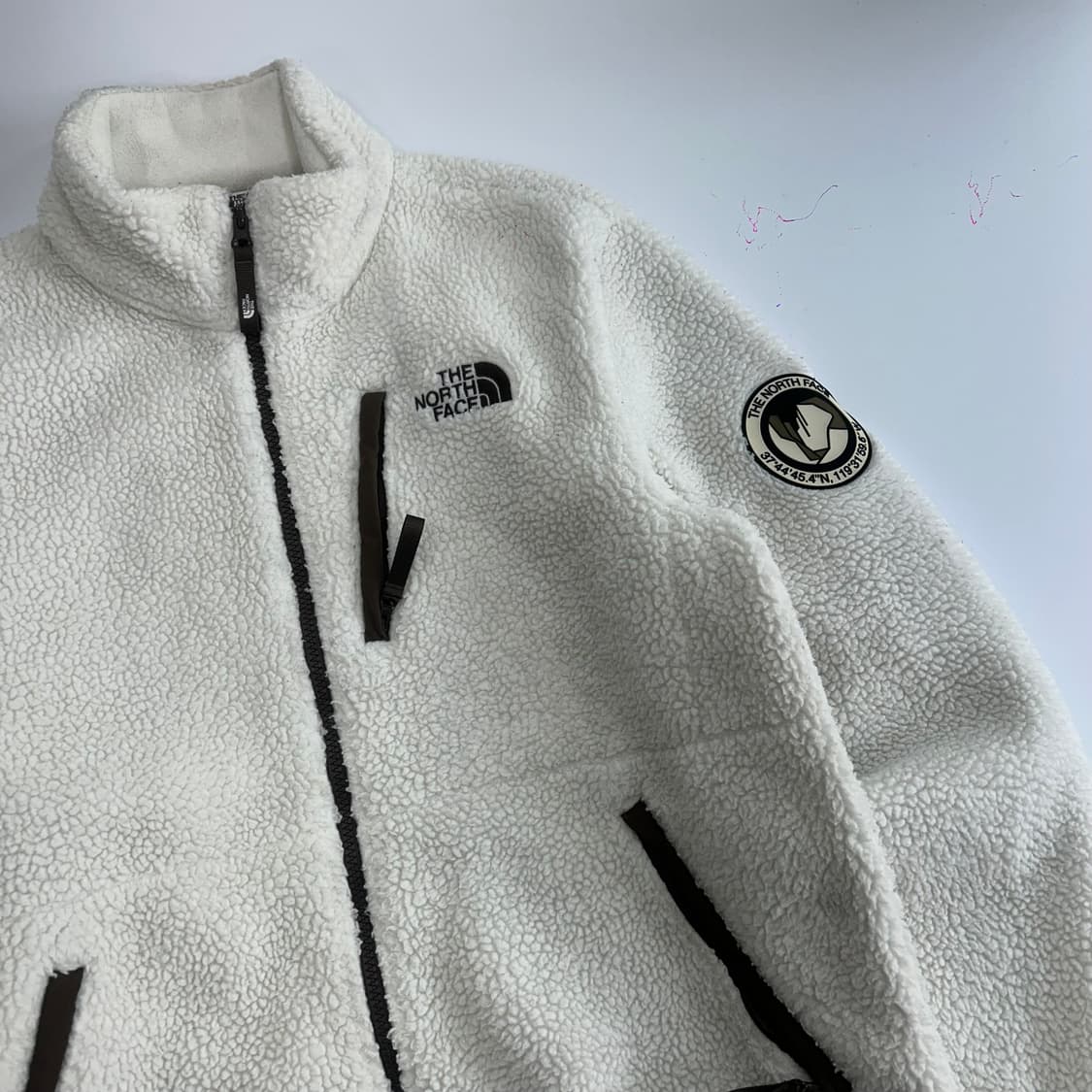 The north face 노스페이스 브라운 아이보리배색 후리스  상품이미지4