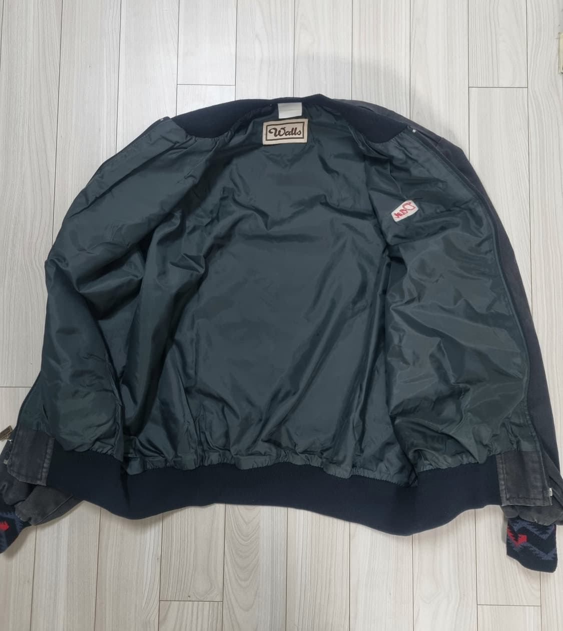 월즈 빈티지 산타페 아즈텍 워크자켓 블랙 80s90s 상품이미지3