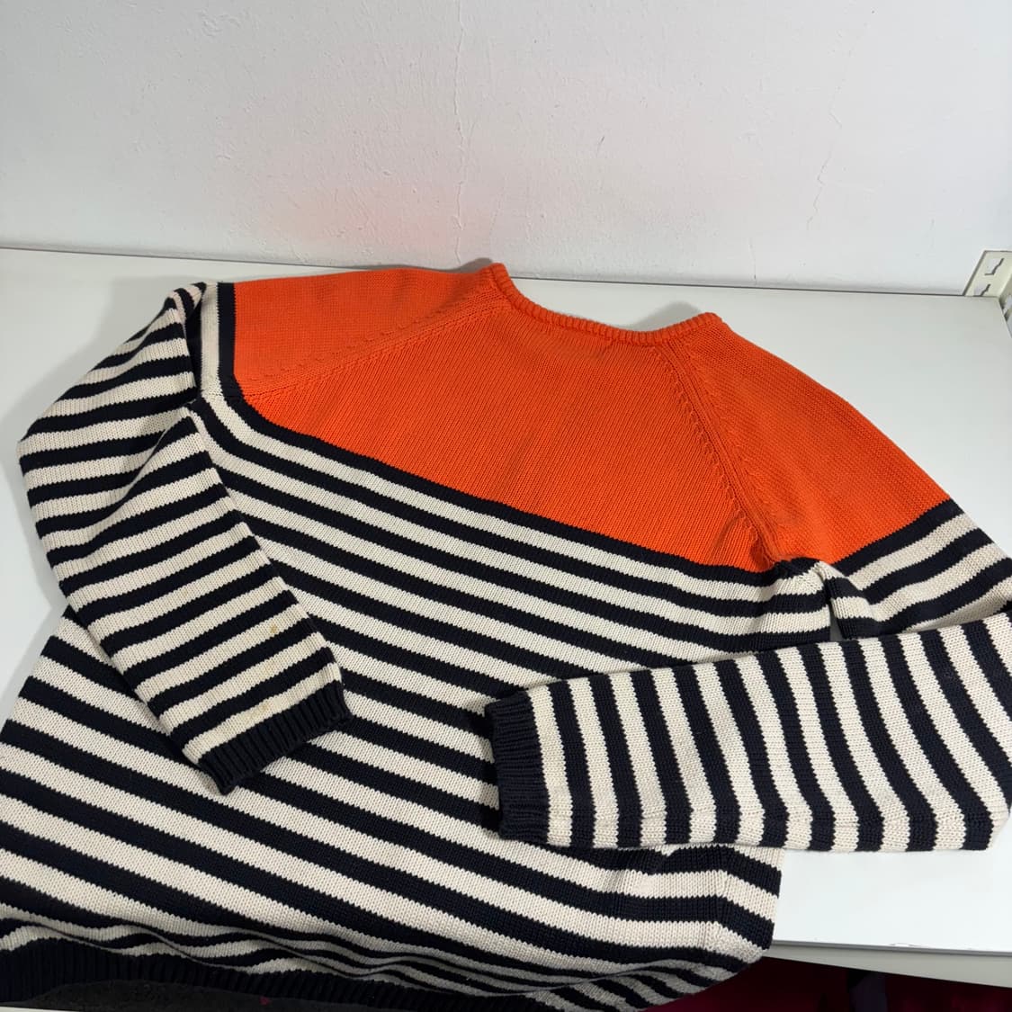 L 자라 스트라이프 면 니트 상품이미지3