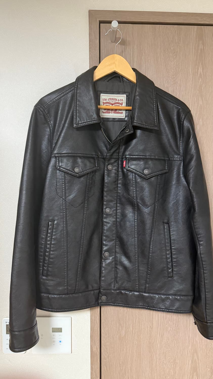 리바이스 레더 트러커 자켓 (급처) 상품이미지1