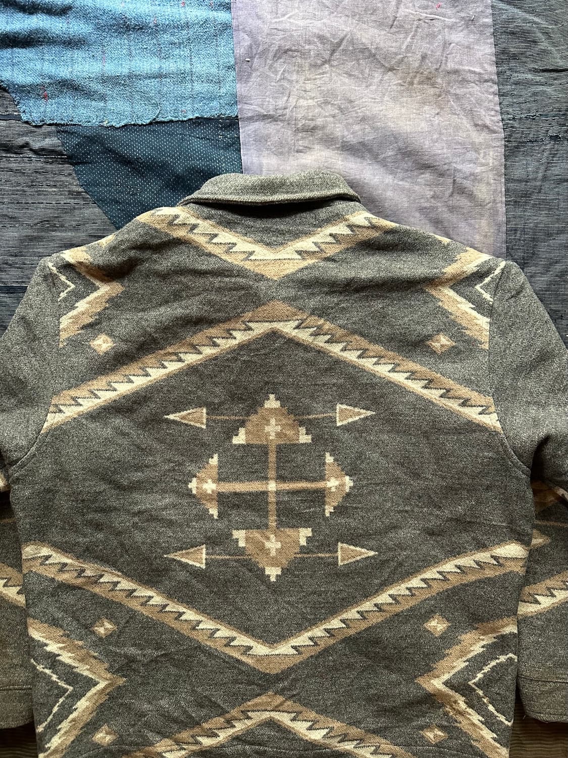 80s USA 빈티지 펜들턴 나바호 울 봄버 자켓 상품이미지6