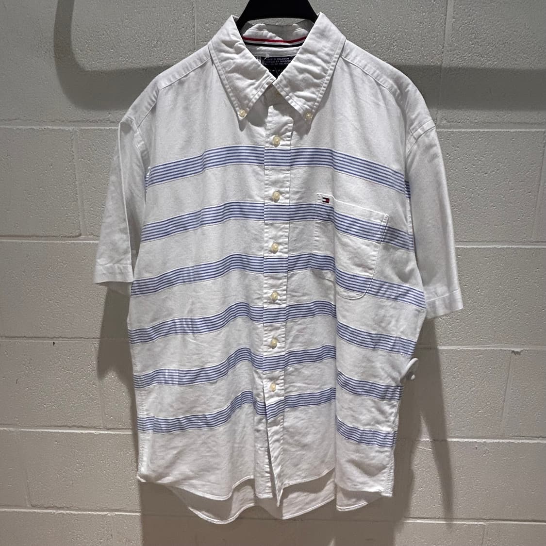 Tommy Hilfiger Logo Stripe Shirts 상품이미지5