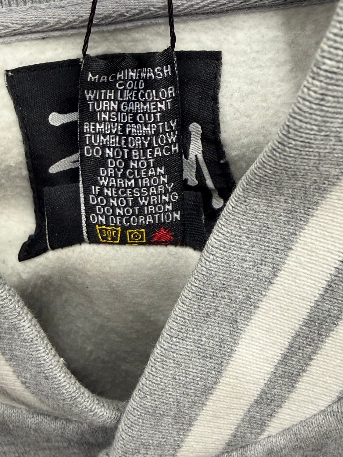 00s 스투시 스펠아웃 그레이 바시티 자켓 상품이미지7