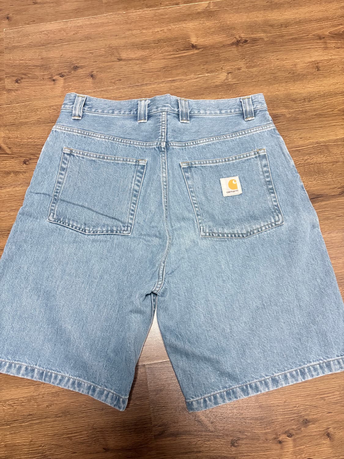 칼하트wip 브랜든 쇼츠 블루 스톤워시 상품이미지1