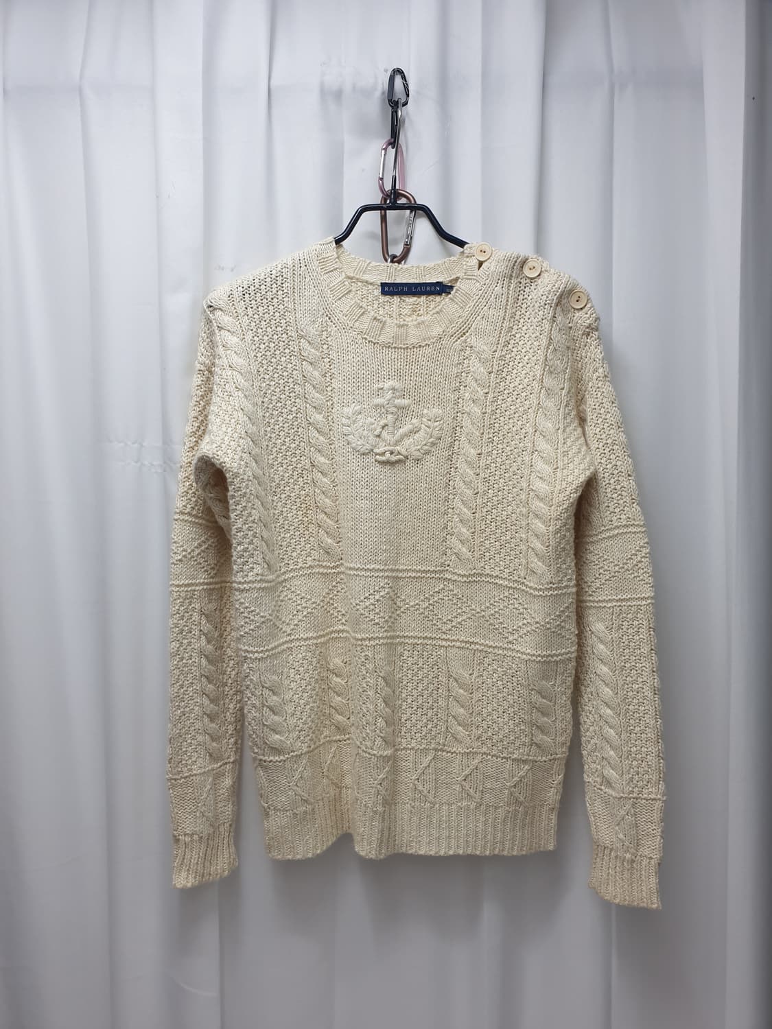 폴로랄프로렌 마린 아이보리 케이블니트 s 상품이미지1