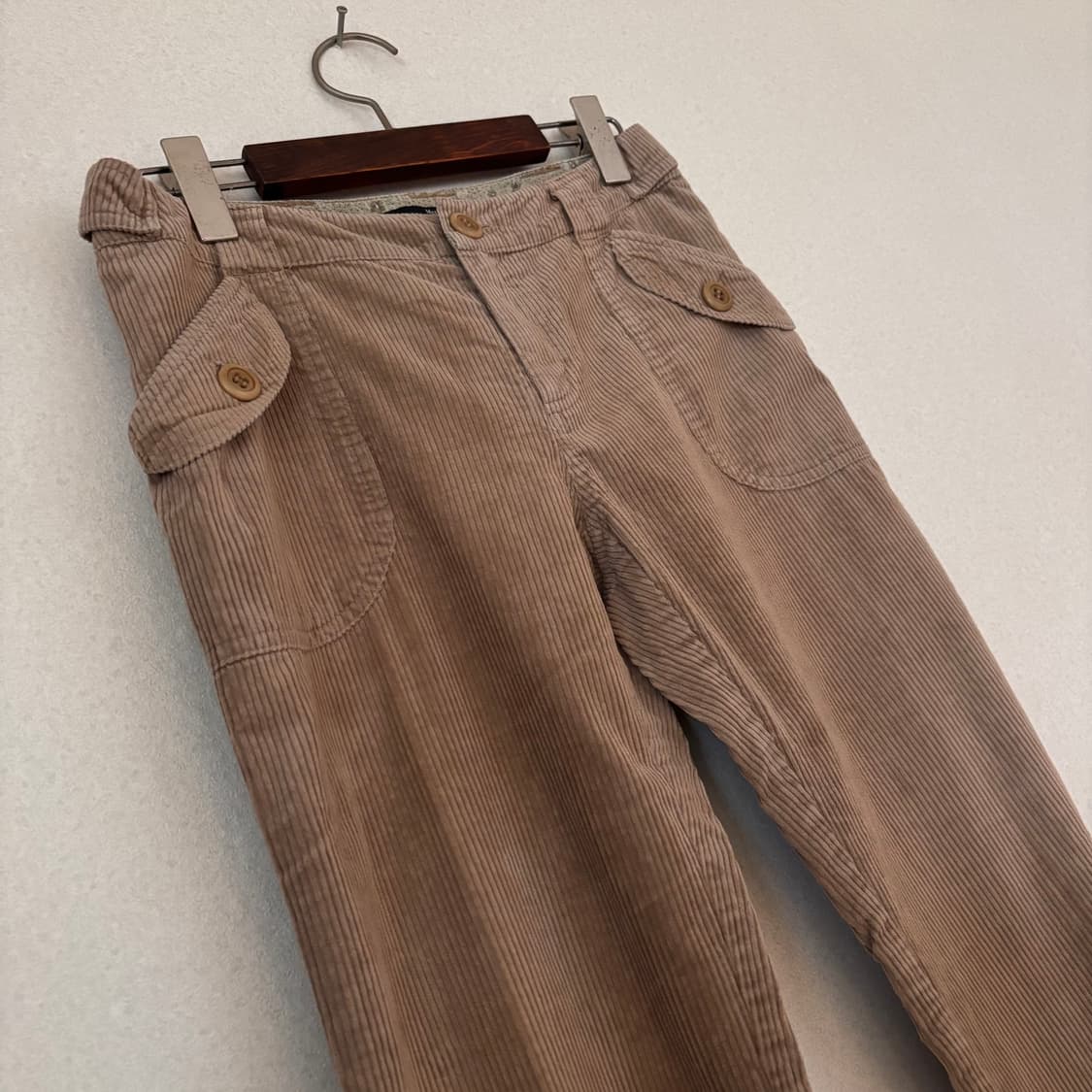 막스마라 정품 베이지 26 코듀로이 팬츠 위켄드 골덴 상품이미지2