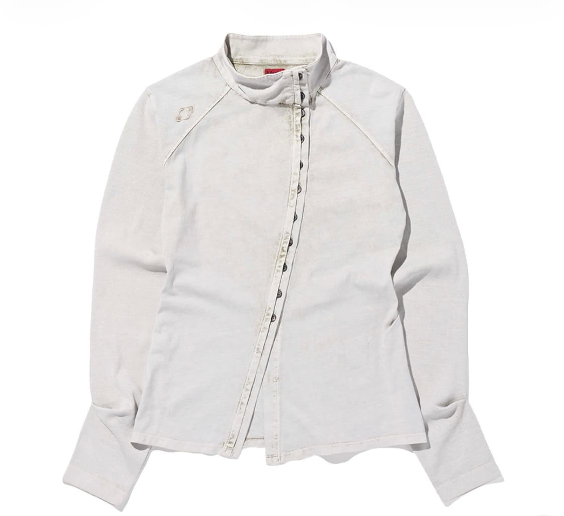 미스치프 워시드 저지 셔츠 S 라이트 베이지 상품이미지1