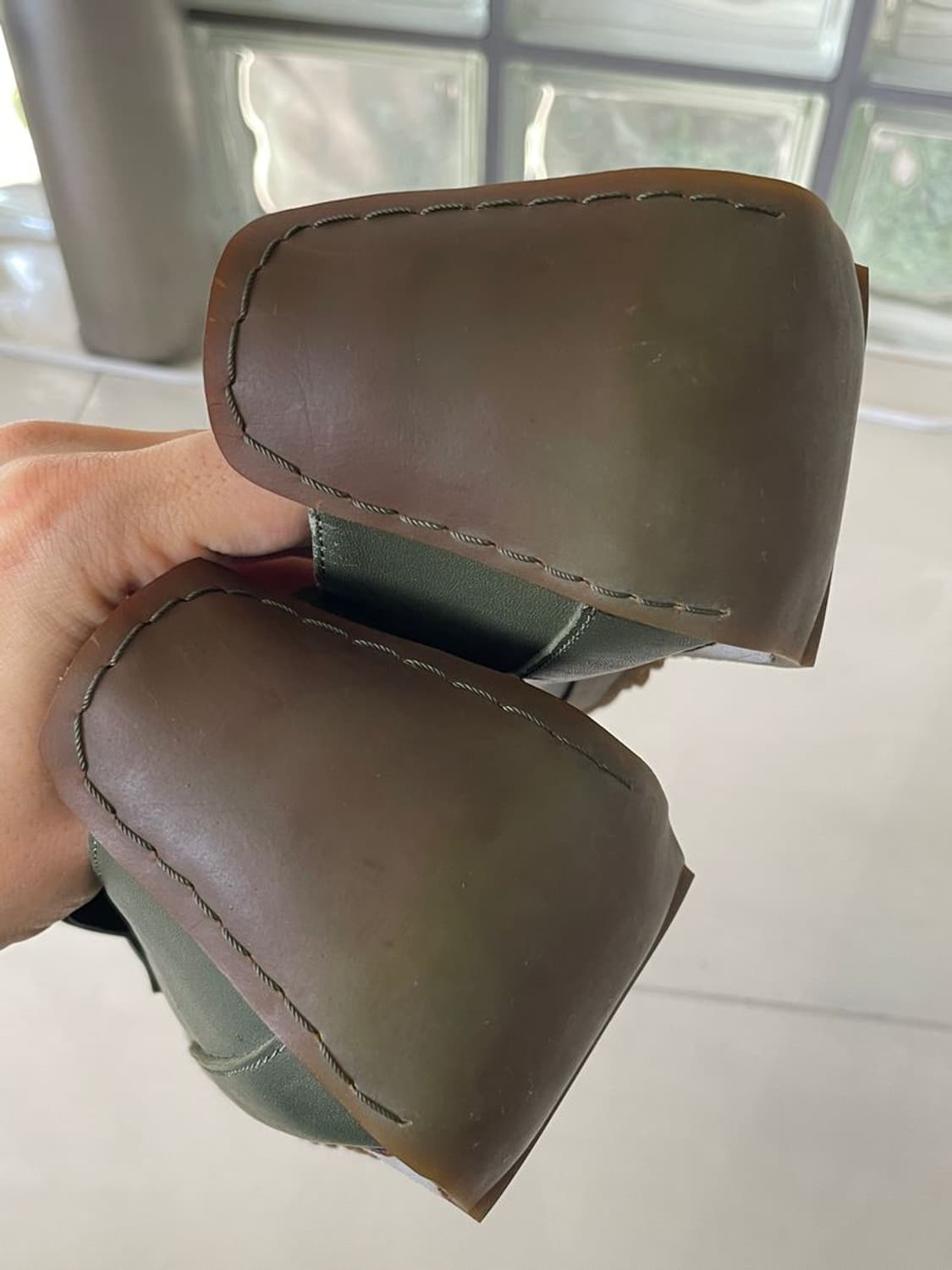 GREEN LEATHER SHOES  가죽 신발 상품이미지3