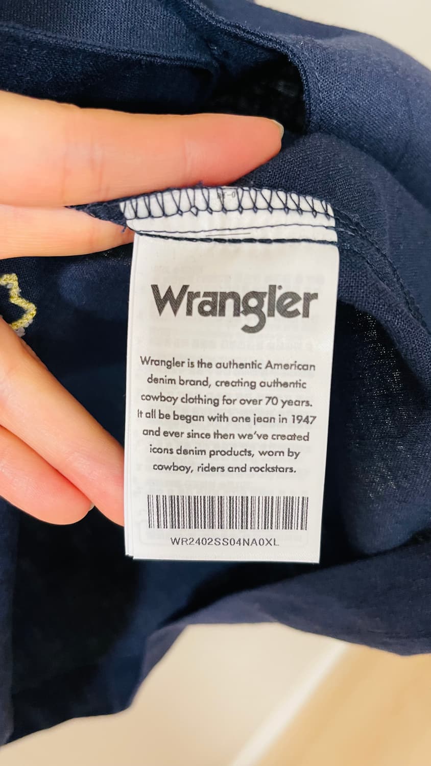 새상품) 랭글러 고퀄 손자수 린넨 셔츠 L, XL  정가 129,000원 상품이미지6