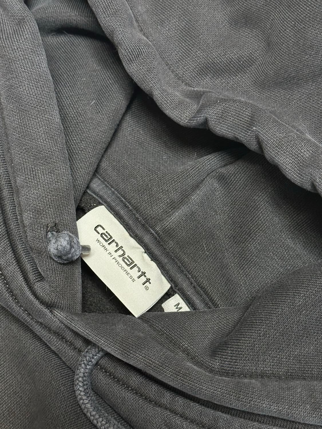칼하트윕 wip 자수 후드티 블랙 상품이미지3