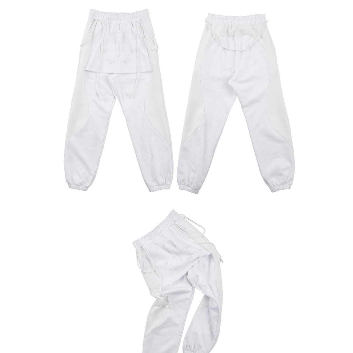 오호스 그래픽 스웻팬츠 white 상품이미지2