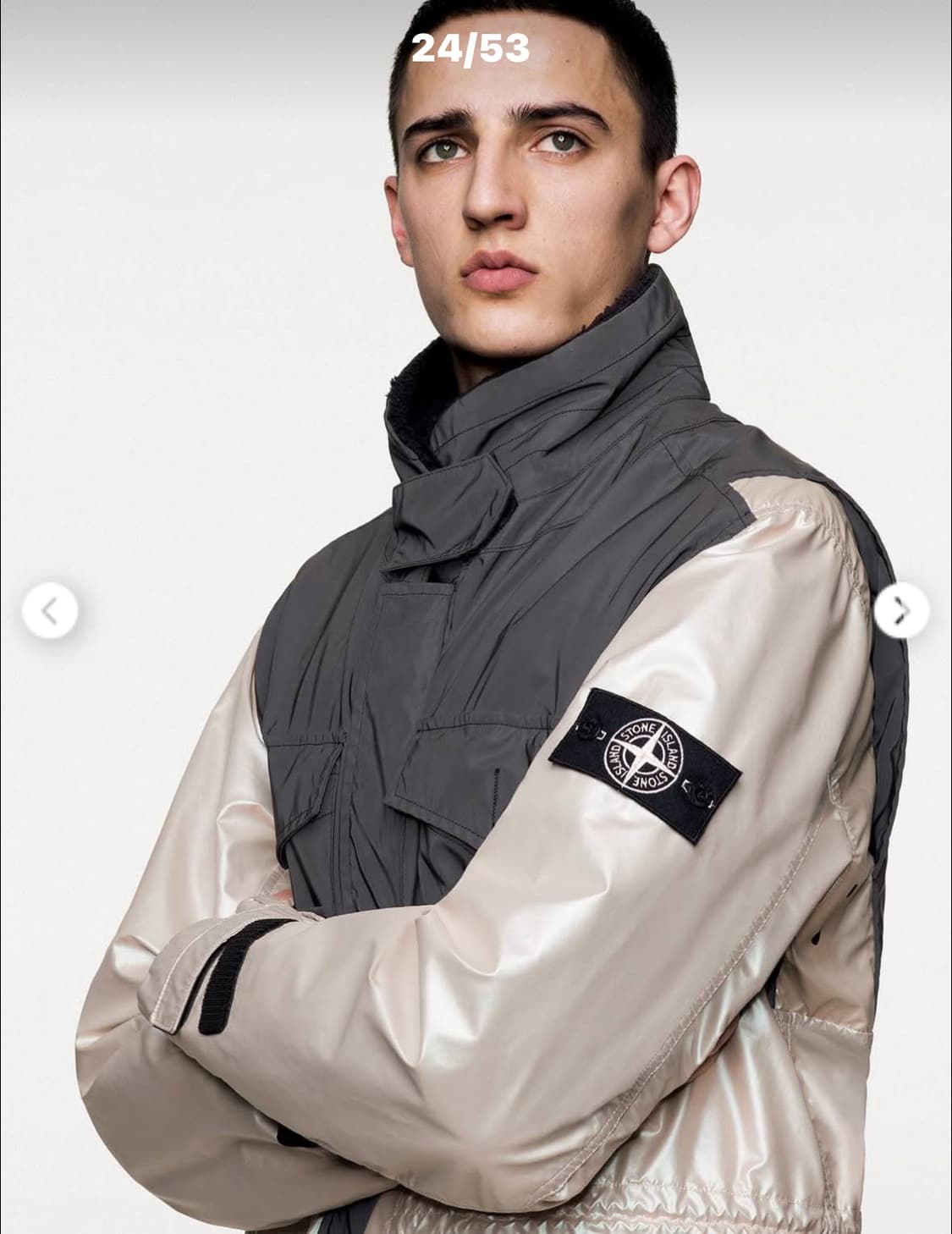 스톤아일랜드 Iridescent 리플렉티브 자켓 M(100) 국내판 상품이미지7