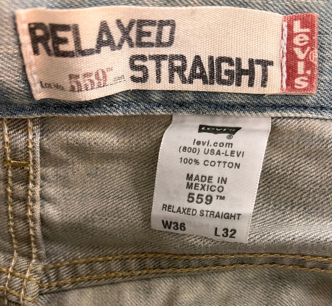 리바이스 559 릴렉스 스트레이트 데님 W36 상품이미지4