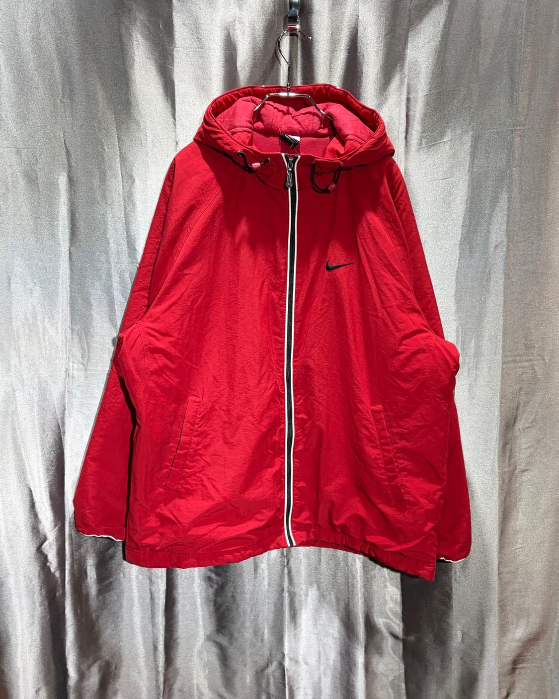 L 나이키 스우시 베스킷볼 레드 후드 자켓 상품이미지2