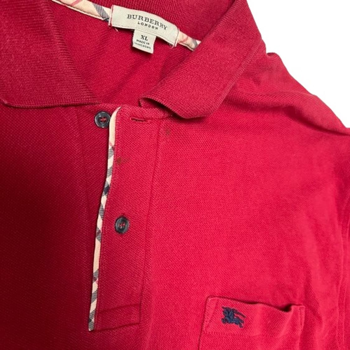 버버리 반팔 카라티 XL (실측2XL~3XL) 상품이미지3