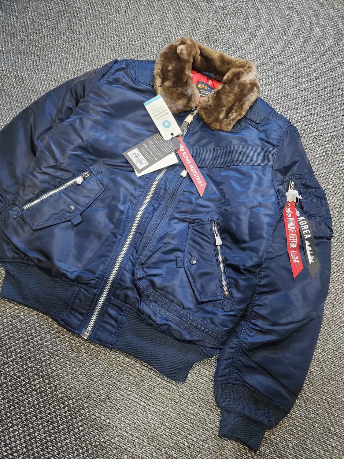 알파인더스트리 MA-1 블루종 항공점퍼 새상품 상품이미지6