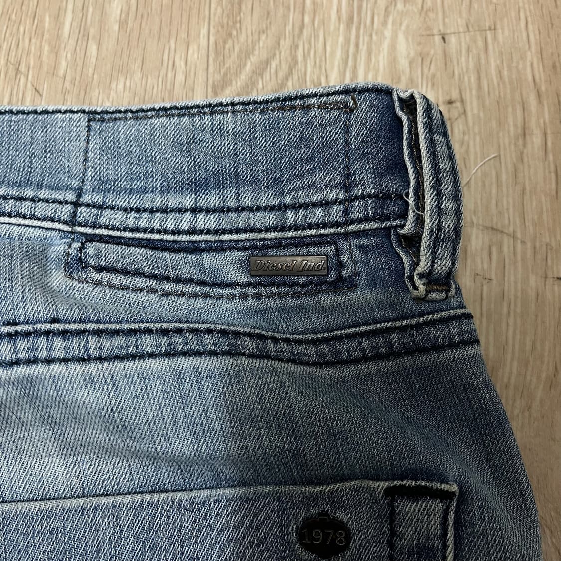 디젤 테파 슬림 캐럿 데미지 워싱 데님 청바지 [중청] W34 L32 상품이미지7