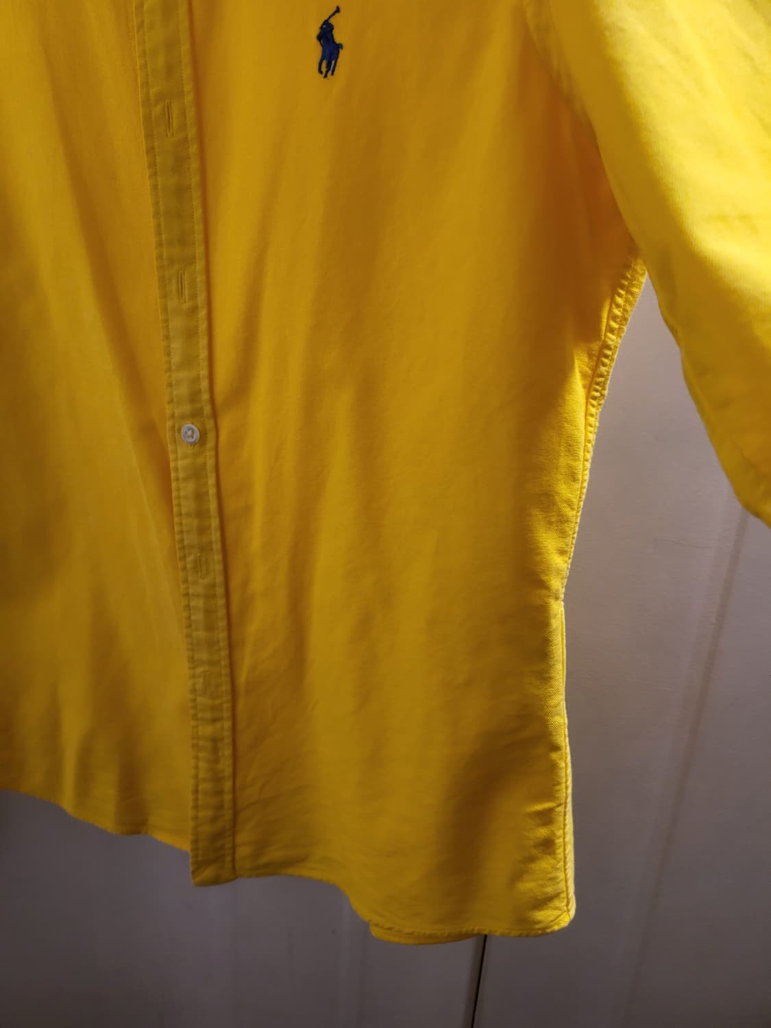 [95]폴로 랄프로렌 옐로우 스키니핏 셔츠 상품이미지3