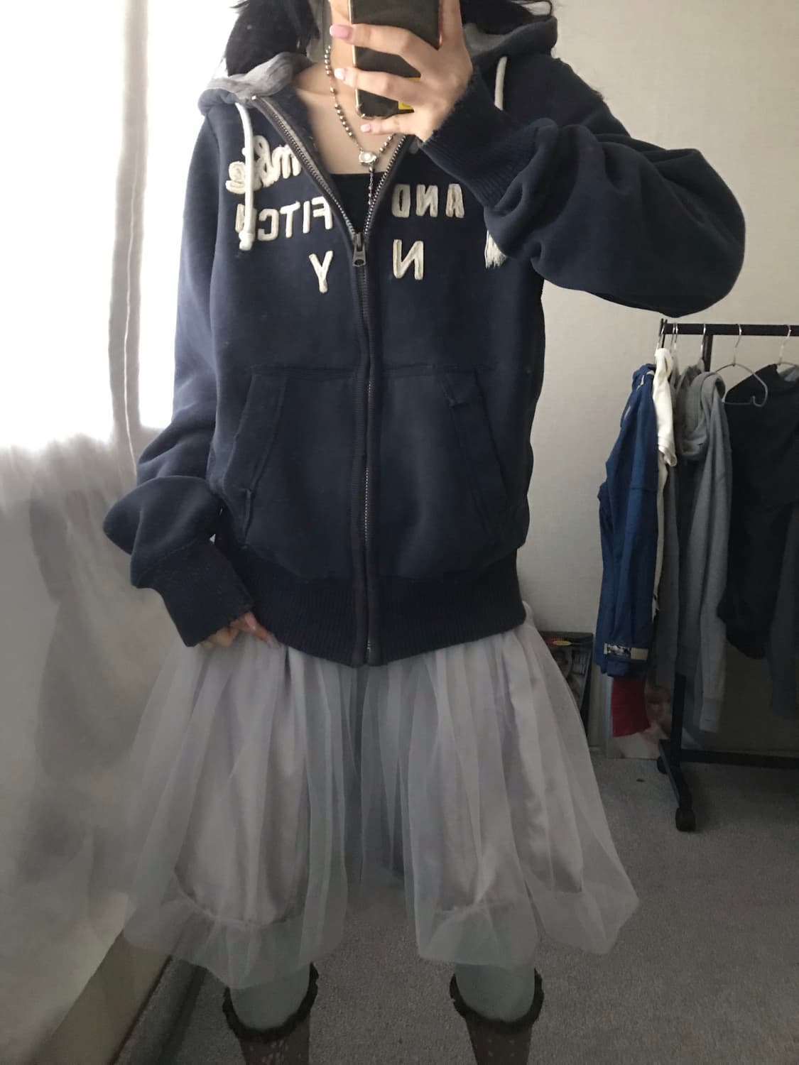 아베크롬비 네이비 후드집업 상품이미지2