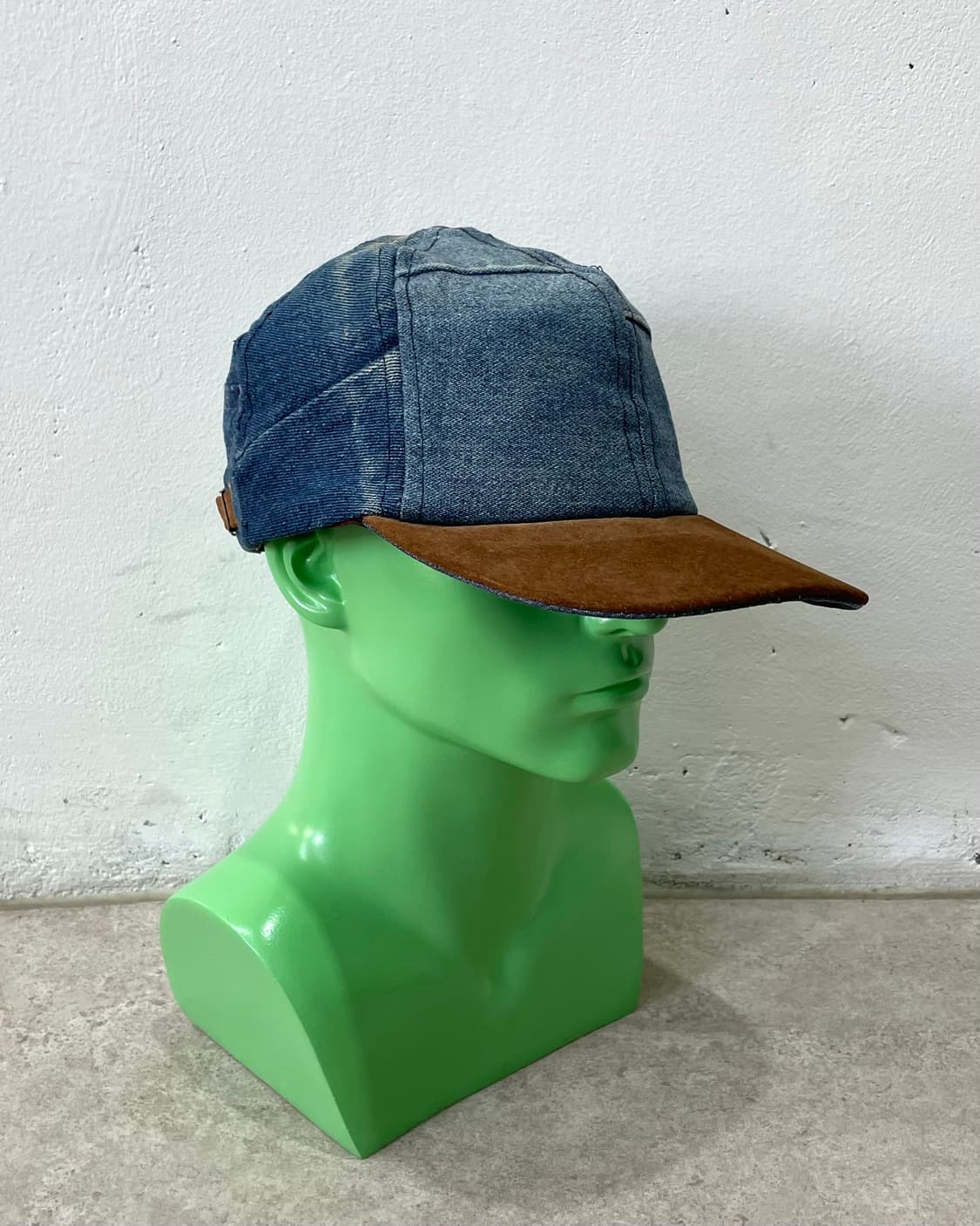 denim patchwork brown cap hat  상품이미지7