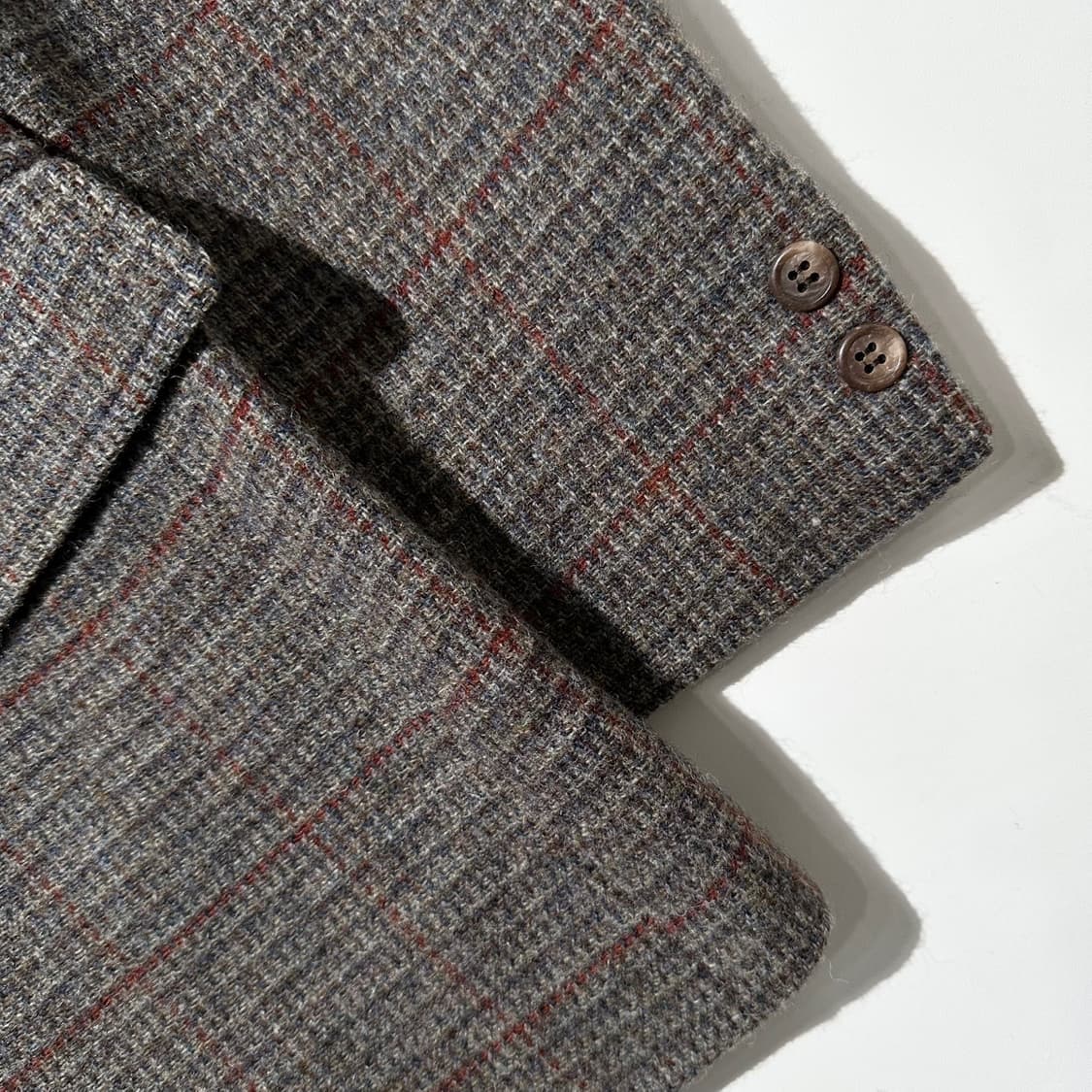 브룩스 브라더스 울 트위드 체크 싱글 2B 블레이저 자켓 상품이미지5