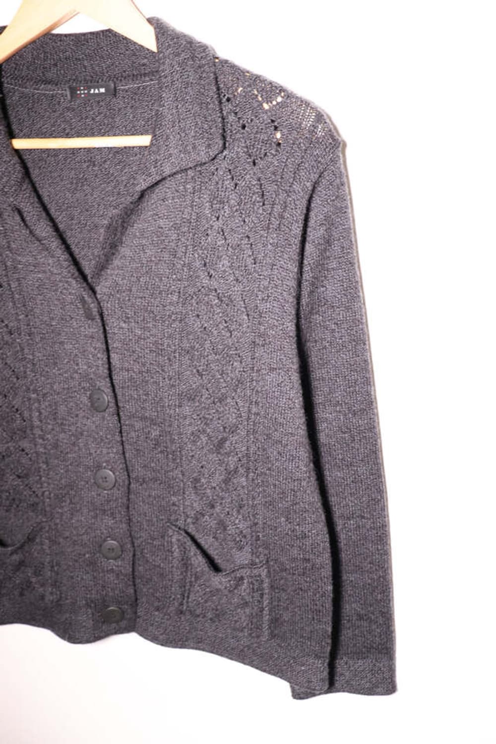 Jam Charcoal Collar Cardigan 상품이미지2