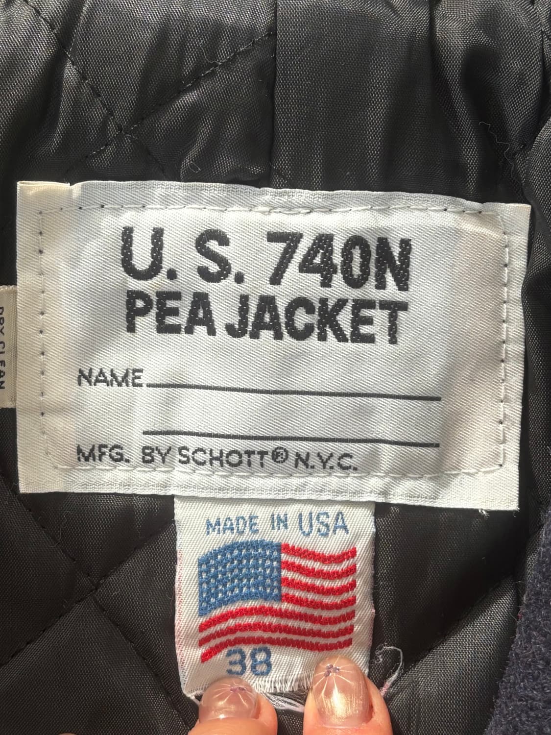 SCHOTT 쇼트 울 더블 피코트 상품이미지7