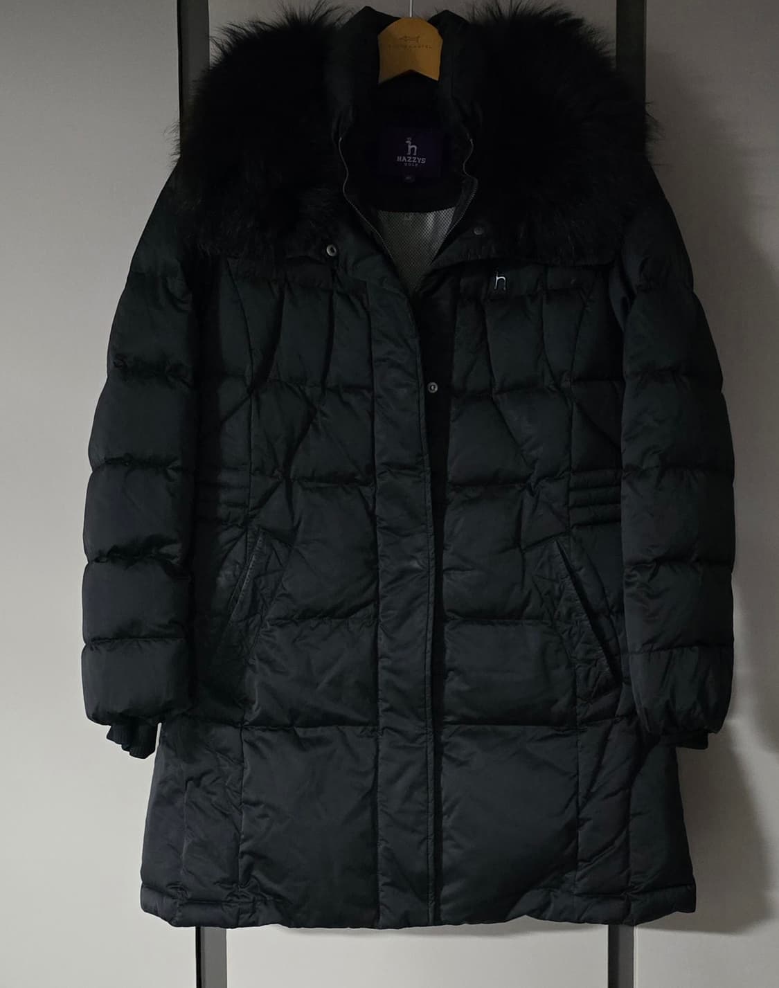 헤지스골프 여성 덕다운 롱패딩. 싸이즈95 상품이미지1