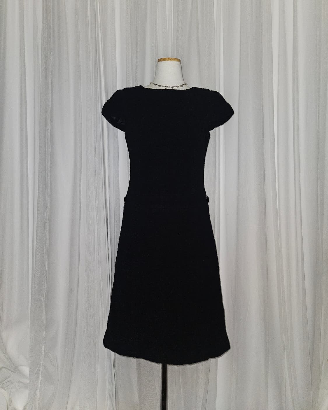 facade green 부클 블랙 히메 원피스 상품이미지1