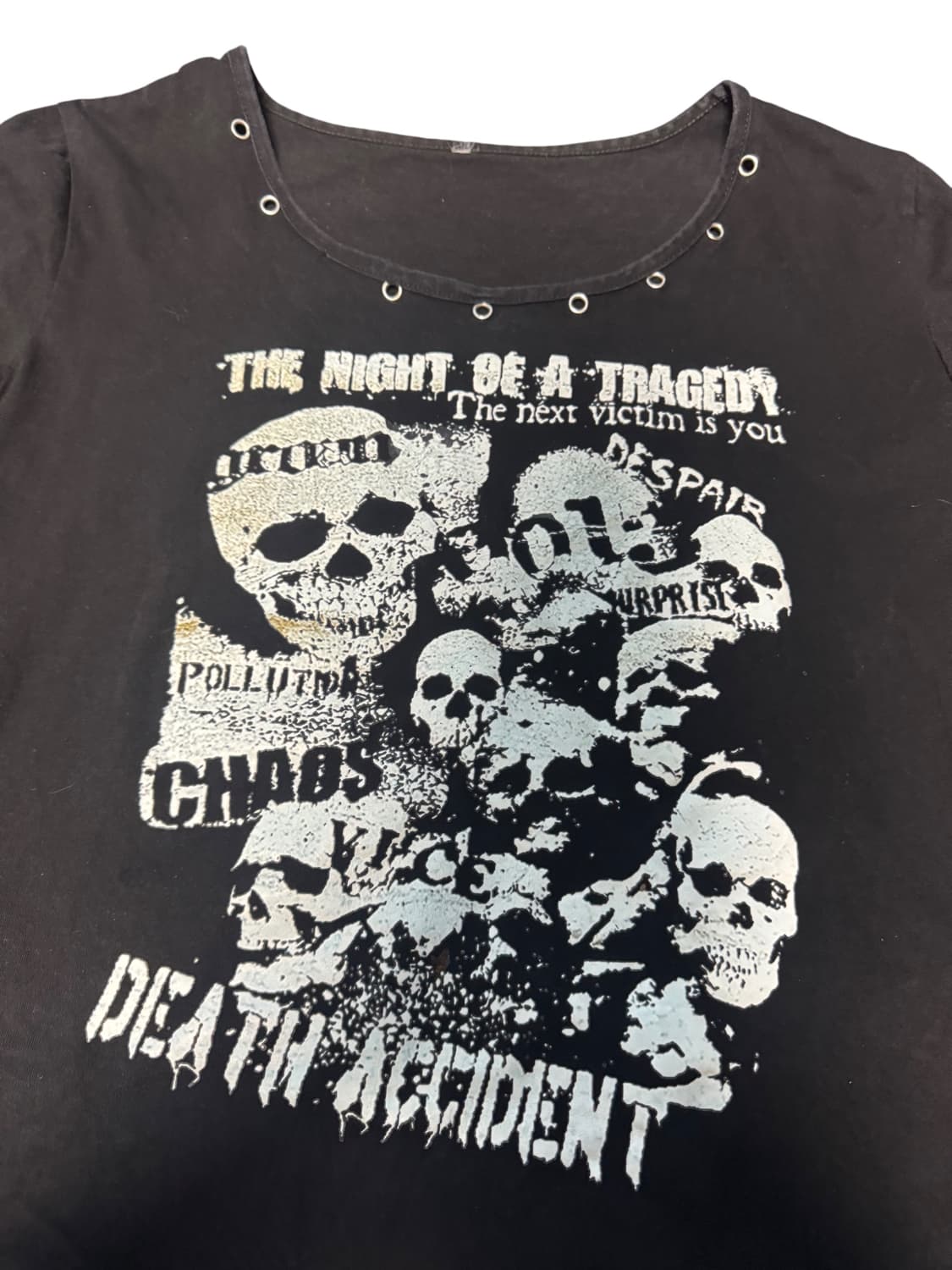 skull-printed black t-shirt 상품이미지3