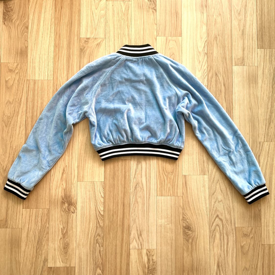 일본 하라주쿠 NADIA 블루종 숏 바시티 야구 점퍼 갸루 상품이미지2