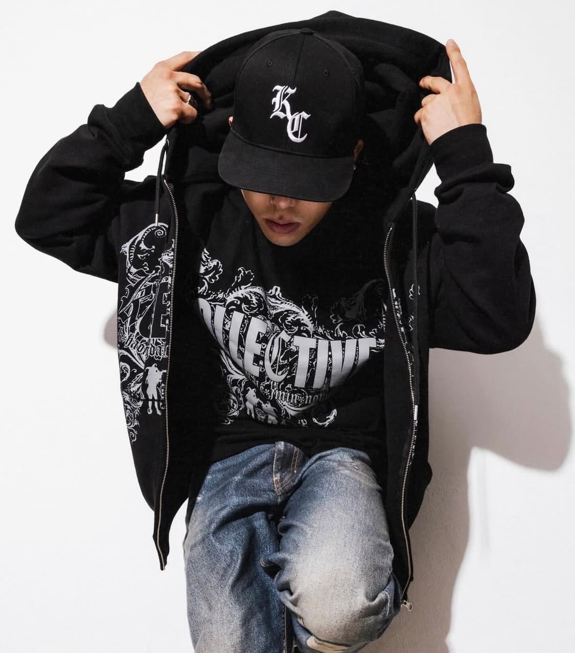 KC 후드집업 M사이즈 상품이미지2