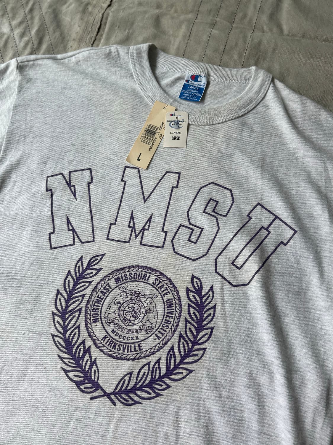 90s Champion NMSU T Shirt (Dead stock) 상품이미지2