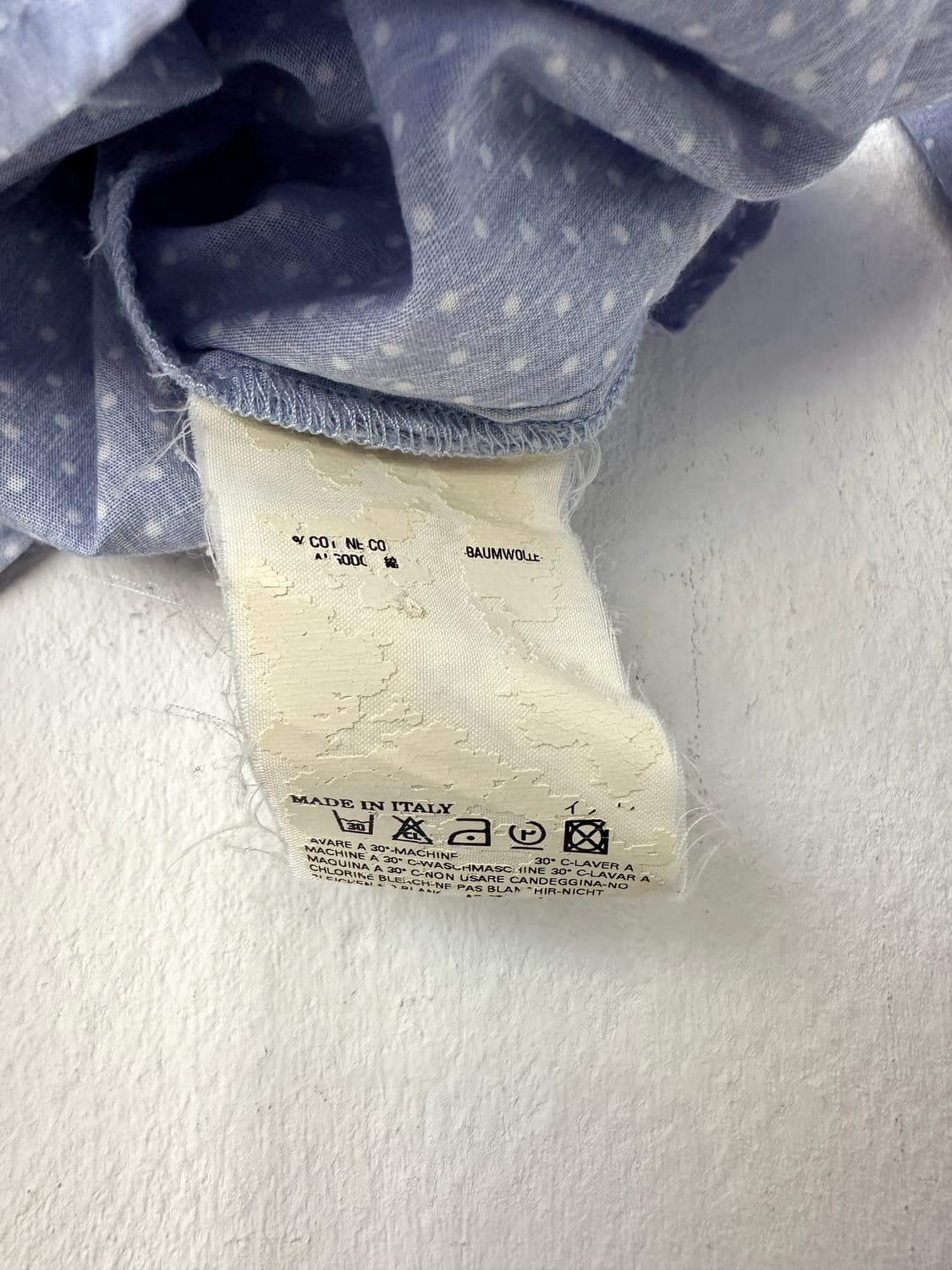 비비안웨스트우드 비대칭 폴카도트 셔츠 블루 상품이미지6