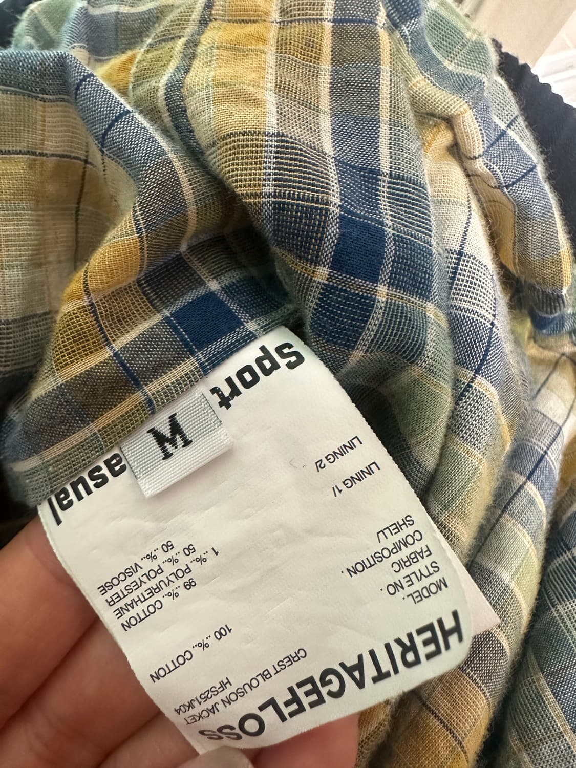 헤리티지플로스 S&C CREST 블루종 자켓/ Navy 상품이미지3