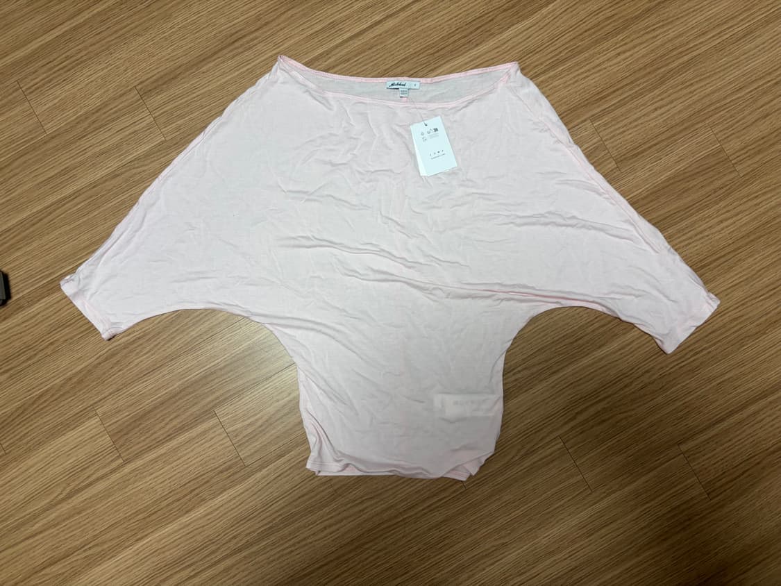 섭듀드(Subdued) 베이비 핑크 slouchy top 상품이미지3
