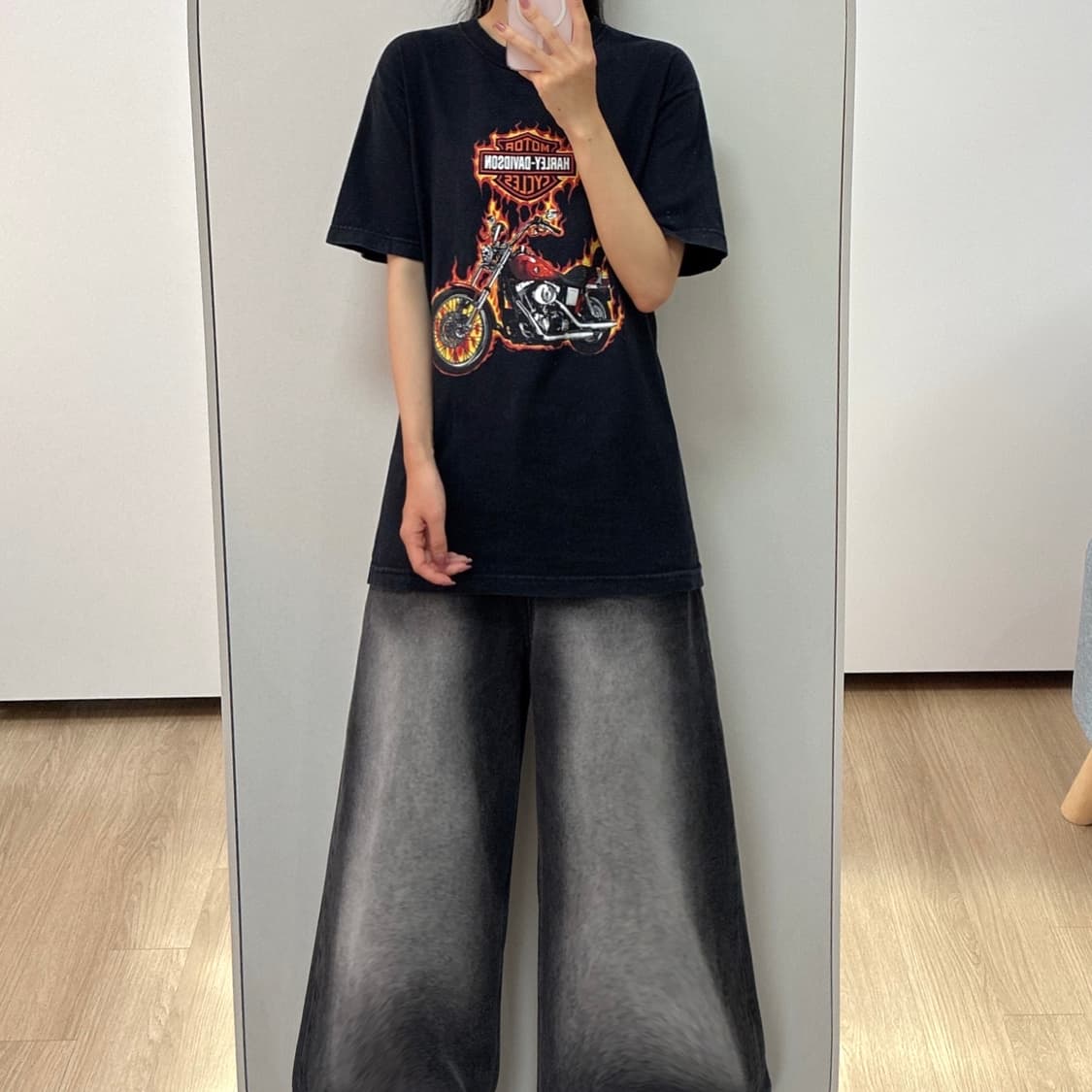 할리데이비슨 코리아 서울 블랙 반팔 티셔츠 상품이미지1